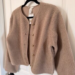 H&M Tan Teddy Jacket